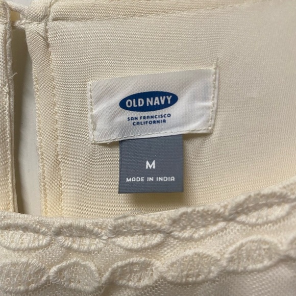 Old Navy Women's White Cotton Round Neck Half Sleeve Knee Length Dress Size
M - Picture 4 of 11